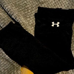 Under Armour Youth Athletic Black Pants Size YLG NWOTS